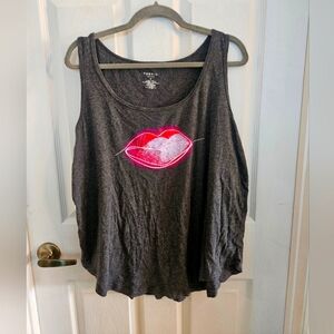 Torrid Lips Tank Size 2